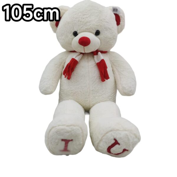 Oso 105cm Con Bufanda Blanco (Precio Final)
