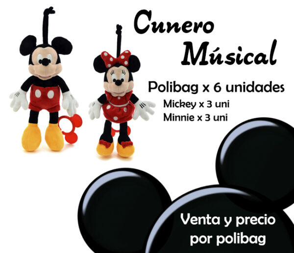 CUNERO MICKEY Y MINNIE 30CM