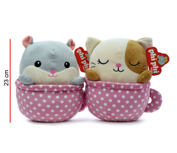 GATITOS EN TAZA 23CM