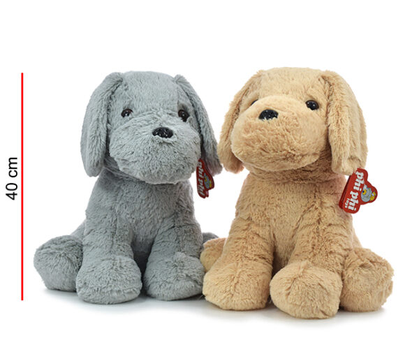 PERROS SENTADOS 4 COLORES 40CM