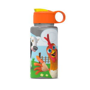 Botella 500 Ml Flip Top Canciones De La Granja