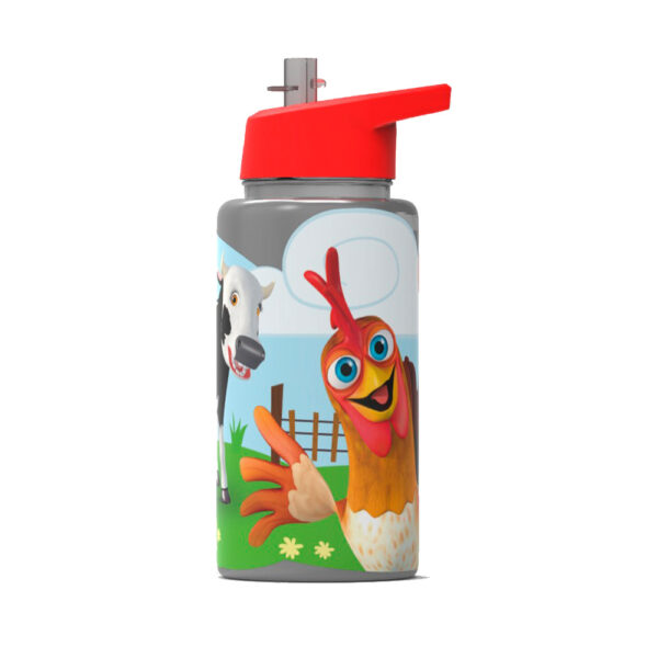 Botella 500 Ml Straw Top Canciones De La Granja