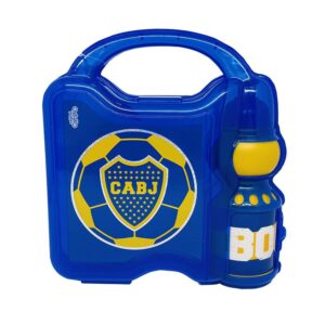 Lonchera Boca Juniors 23x 23 Cm Incluye Botella