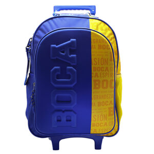 Mochila Boca Jr 18 Pulg Con Carro