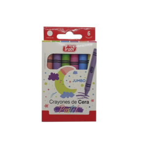 Crayon De Cera Jumbo Pastel x 6