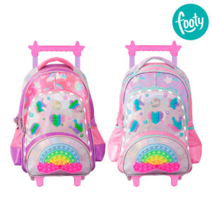 MOCHILA CARRO 18"LUZ LED RAINBOW