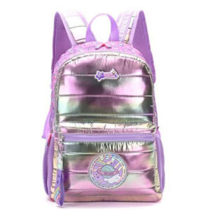 Mochila Think Happy Shine Matelase Combinada C/Llavero 18"