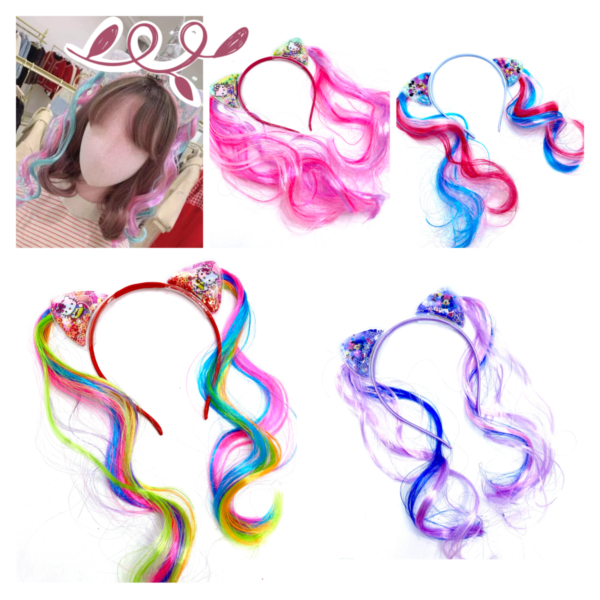 VINCHA C/ PELO FANTASIA COD.2021 AL AZAR