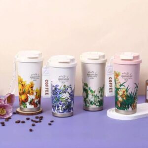 BOTELLA 2EN1 FLORES 500ML X1 BWB-010563 Rosa