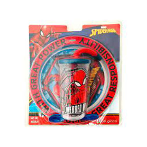 Blister Plato + Vaso Sport Spiderman