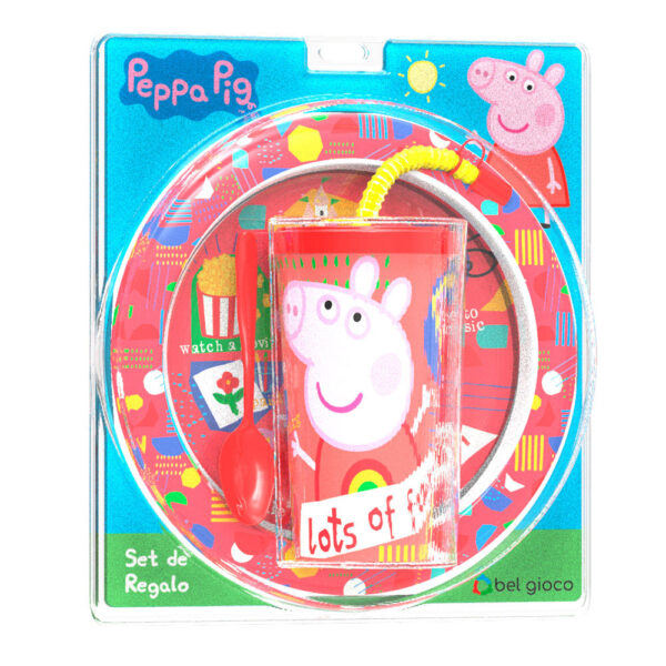 Blister Plato + Vaso Sport Peppa Pig