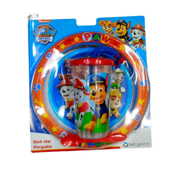Blister Plato + Vaso Sport Patrulla Canina