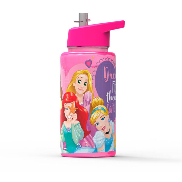 Botella 500 Ml Straw Top Princesas