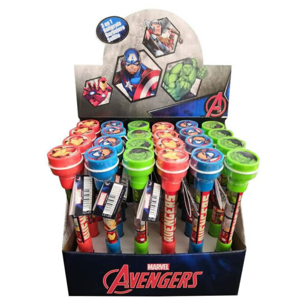 Boligrafo Con Sello Y Burbujero Avengers