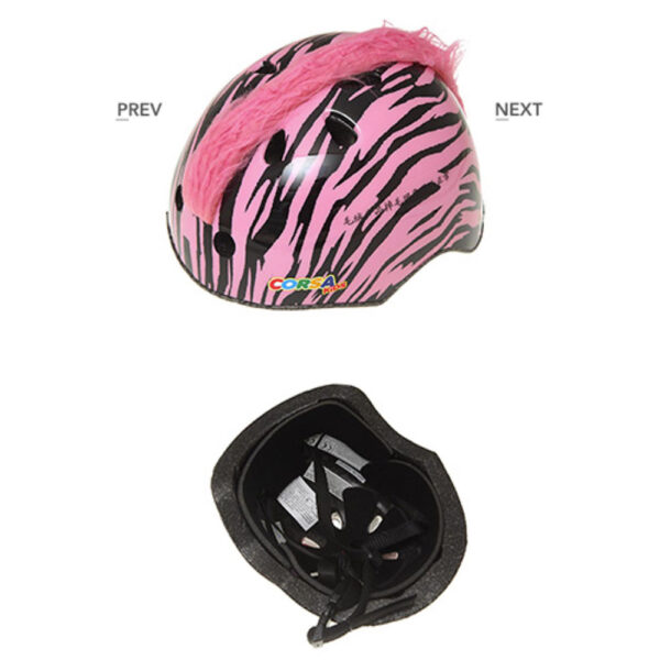 Casco Infantil Diseño Cebra