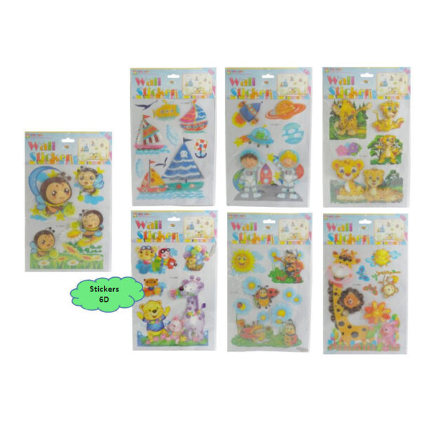 Stickers Decorativo  3D 22x37 Cm