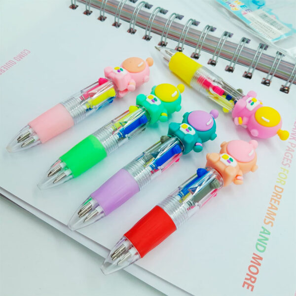Mini Birome 4 Colores Astronauta x 5