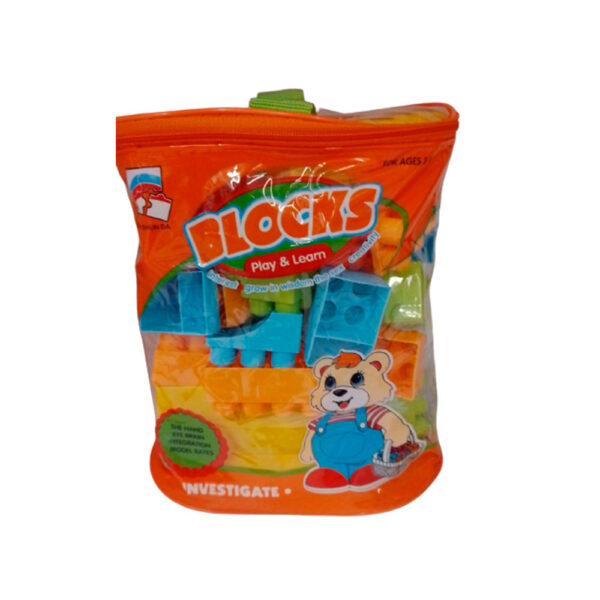 Juego De Bloques 54 Piezas 16x14.5x4.5 Cm