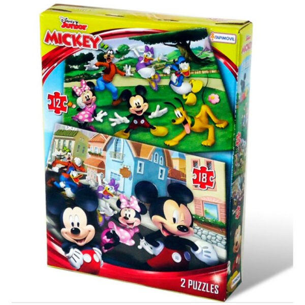 2 puzzle 12 y 18 pzas Mickey