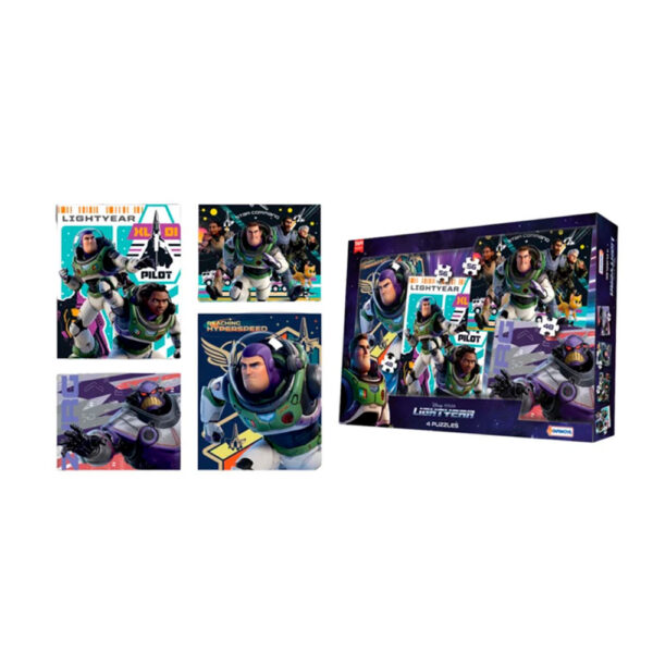 4 Puzzles 2x48 y 2x56 Piezas Lightyear