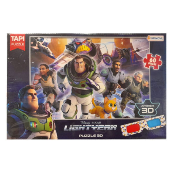 Puzzle 3D 60 Piezas Con Anteojos Lightyear