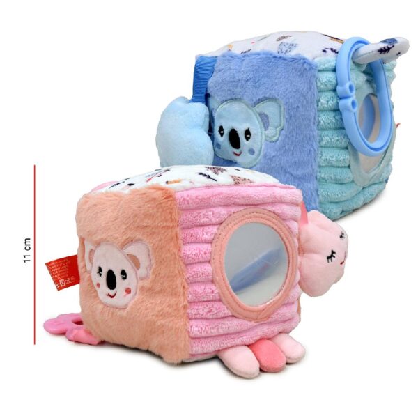 CUBO CON SONAJERO 12 CM X 12 CM