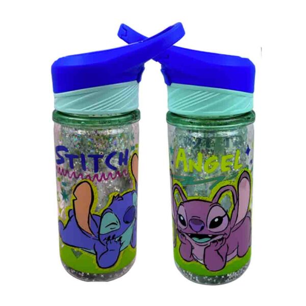 Botella Doble Pared Tapa Gatillo Stitch