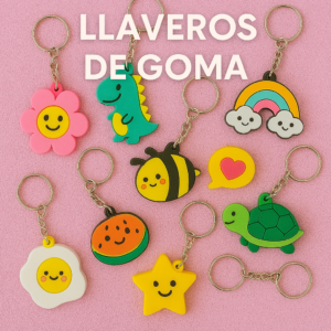 LLAVEROS DE GOMA