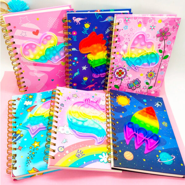 Cuaderno Con Pop It 60 Hjs. 14x20 Cm