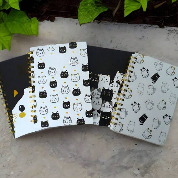 Cuaderno Con Espiral Gato 100 Hjs. 15x21 Cm