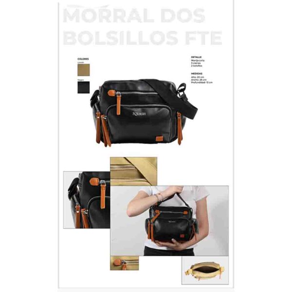 Cartera Morral 2 Bolsillos