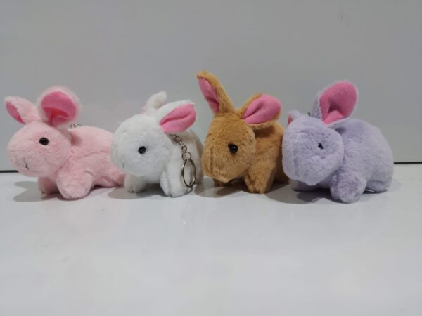 Llavero conejo 10cm 4 colores
