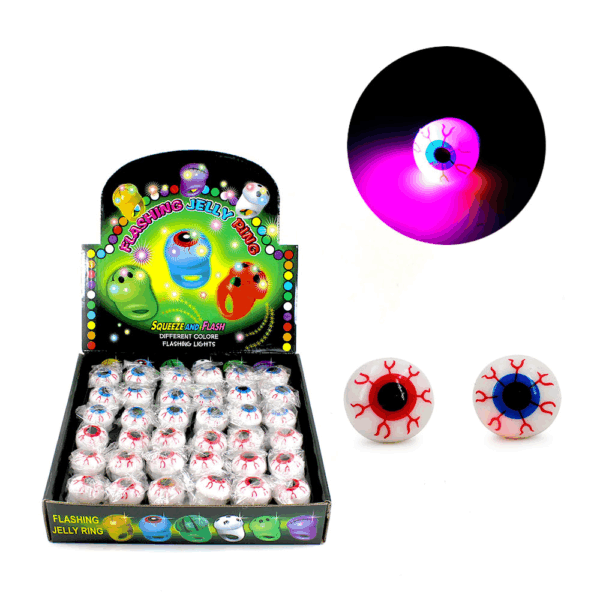 ANILLOS LED CON DISEÑO DE OJOS - COTILLÓNX 36