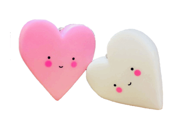 LLAVERO LUMINOSO CON DISEÑO DE CORAZÓN