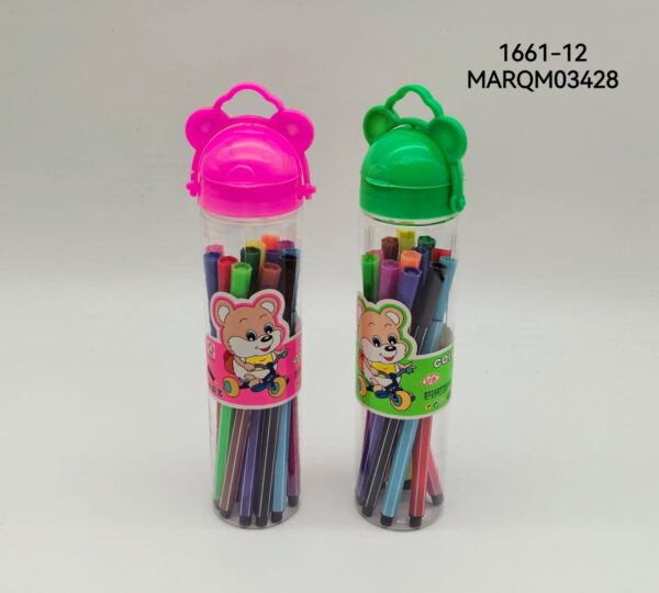 MARCADOR FIBRA 12COLORES 1661-12-144