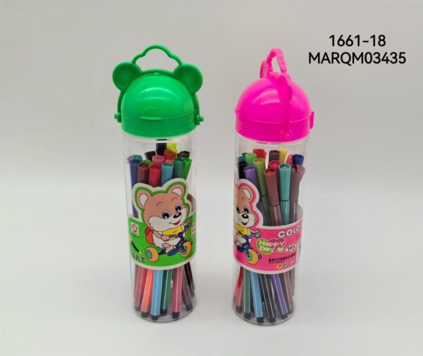 MARCADOR FIBRA 18COLORES 1661-18-120