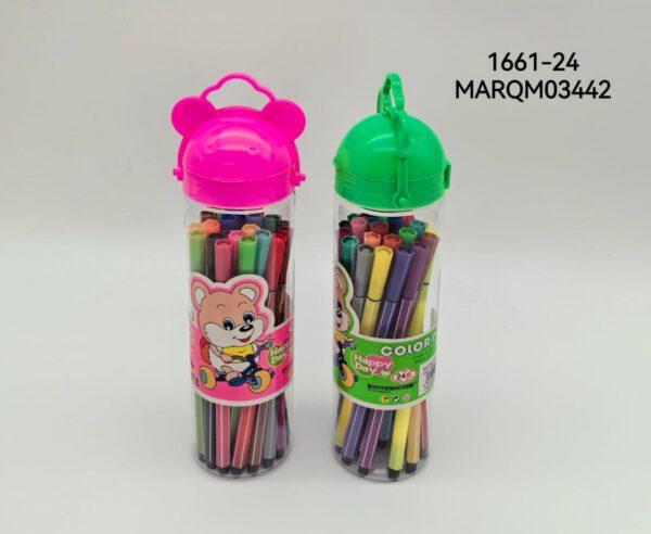 MARCADOR FIBRA 24COLORES 1661-24-100