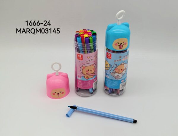 MARCADOR FIBRA 24COLORES 1666-24-80