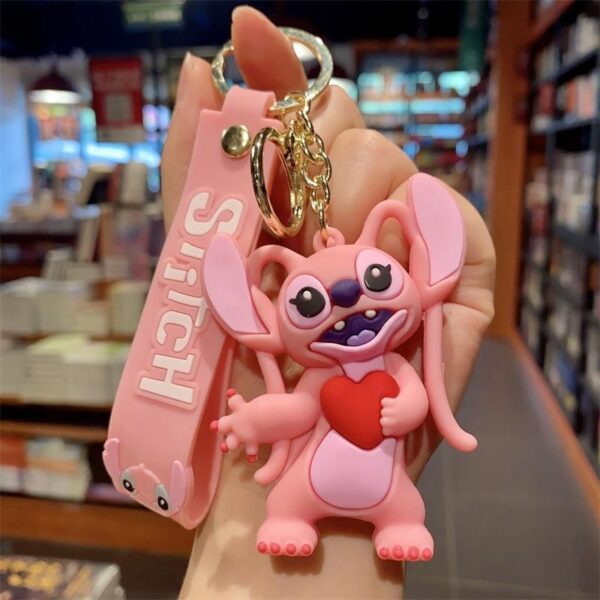 LLAVERO STITCH ROSA