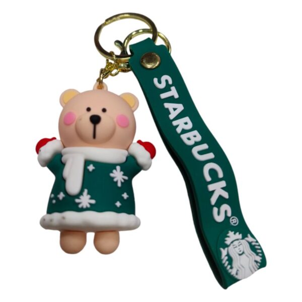  LLAVERO OSO STARBUCKS VERDE