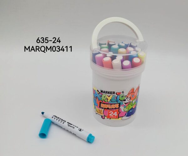 MARCADORES ACRILICO 24COLORES 635-24-60