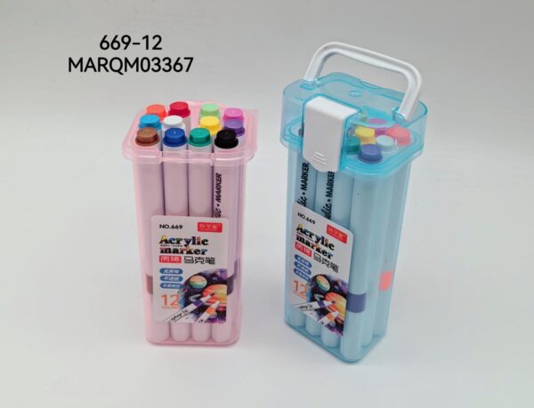 MARCADORES DOBLE PUNTA 12COLORES 669-12-120