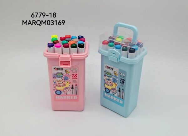 MARCADORES DOBLE PUNTA 18COLORES 6779-18-72