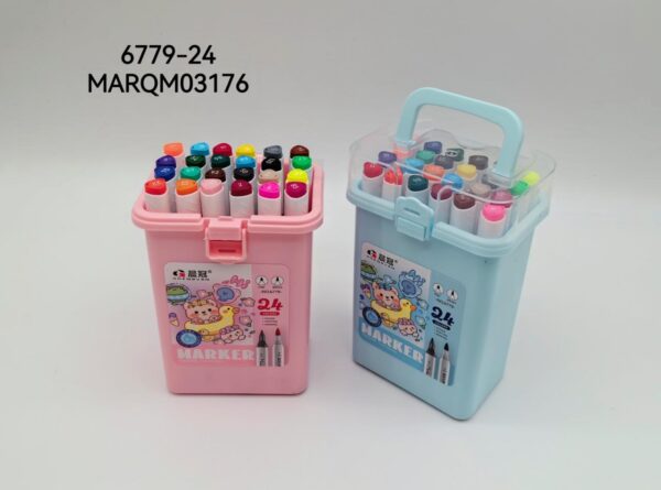 MARCADORES DOBLE PUNTA 24COLORES 6779-24-48