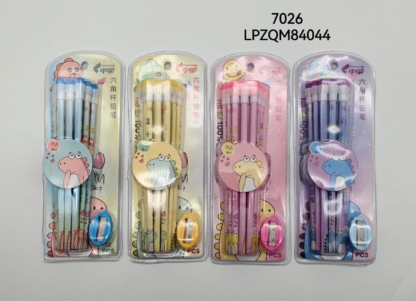 JUEGO LAPIZ NEGRO 10U+SACAPUNTA 7026-192