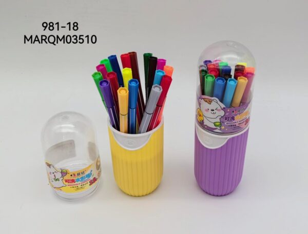 MARCADOR FIBRA 18COLORES 981-18-96