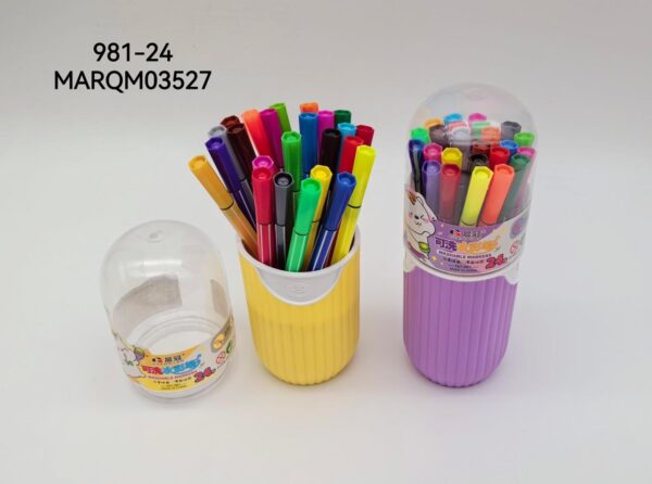 MARCADOR FIBRA 24COLORES 981-24-72