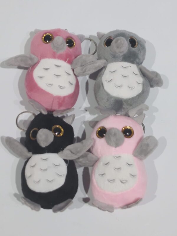 Llavero lechuza 10cm 4 colores