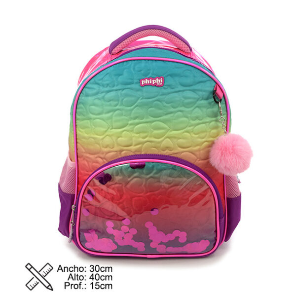 Mochila Degradee Floating 16 Pulg Espalda