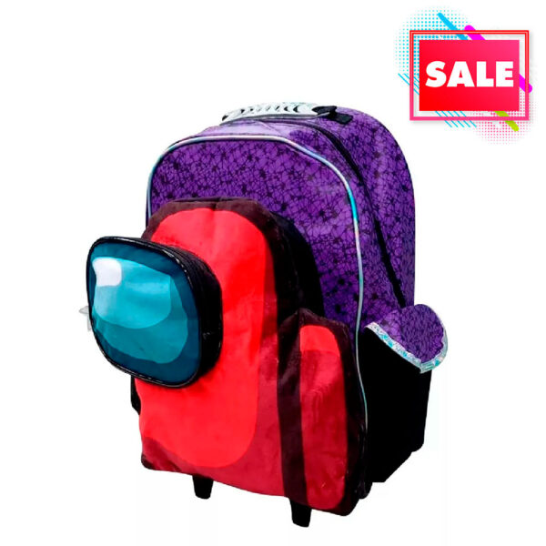 Mochila Among Us 18" Con Carro